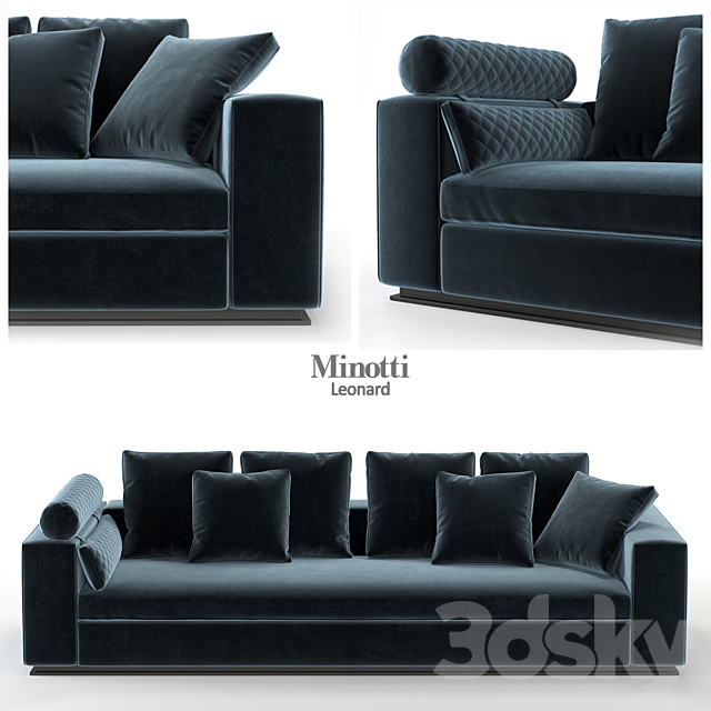 Minotti _ Leonard _ DIVANO CM 293 3DSMax File - thumbnail 1