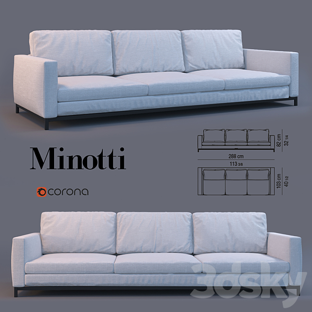 Minotti Andersen 3DSMax File - thumbnail 1