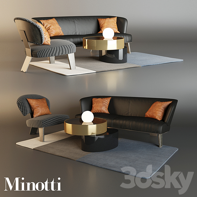 Minotti Creed Lounge 3DSMax File - thumbnail 1