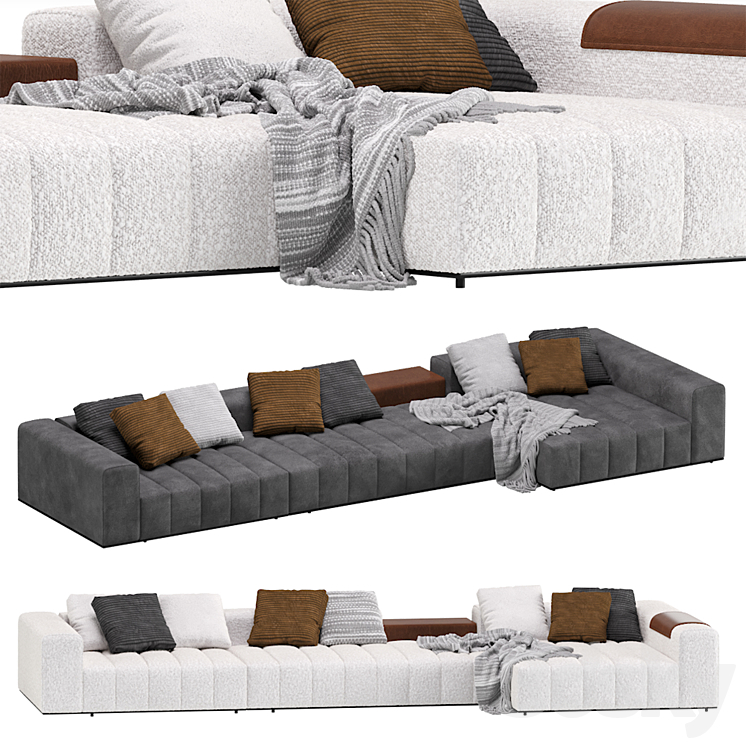 Minotti Goodman Modular Sofa 03 3DS Max Model - thumbnail 1