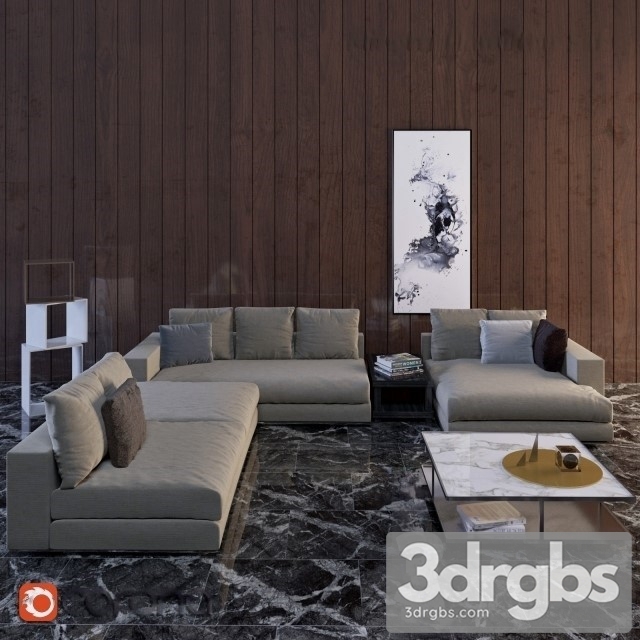 Minotti Hamilton 01 3dsmax Download - thumbnail 1