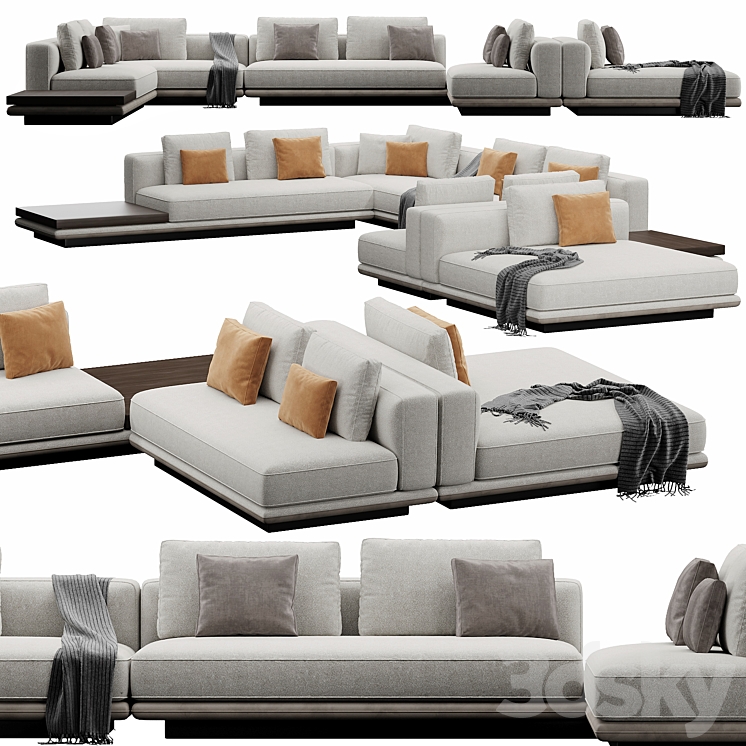 Minotti Horizonte 3DS Max Model - thumbnail 2