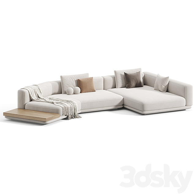 Minotti Horizonte Sofa 3 3ds Max - thumbnail 2