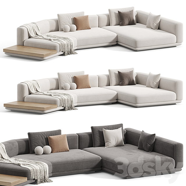 Minotti Horizonte Sofa 3 3ds Max - thumbnail 3