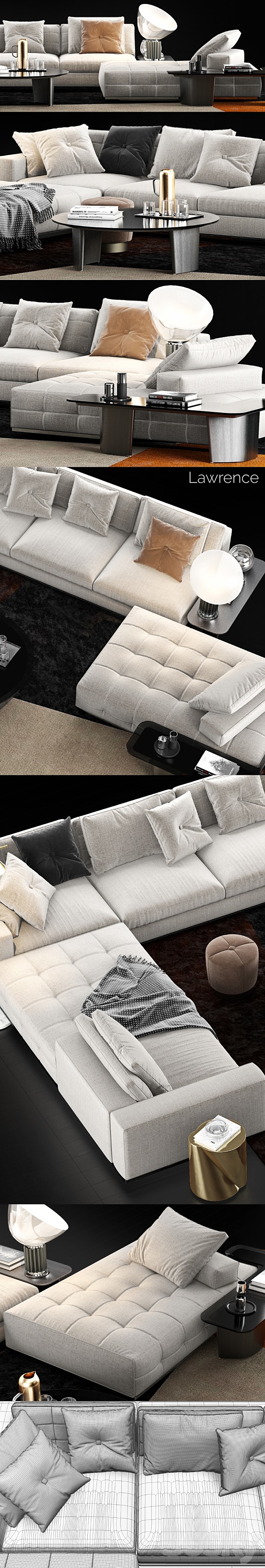 Minotti Lawrence Sofa 3DSMax File - thumbnail 3