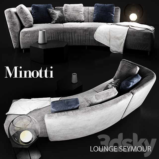 Minotti LOUNGE SEYMOUR 3DSMax File - thumbnail 2