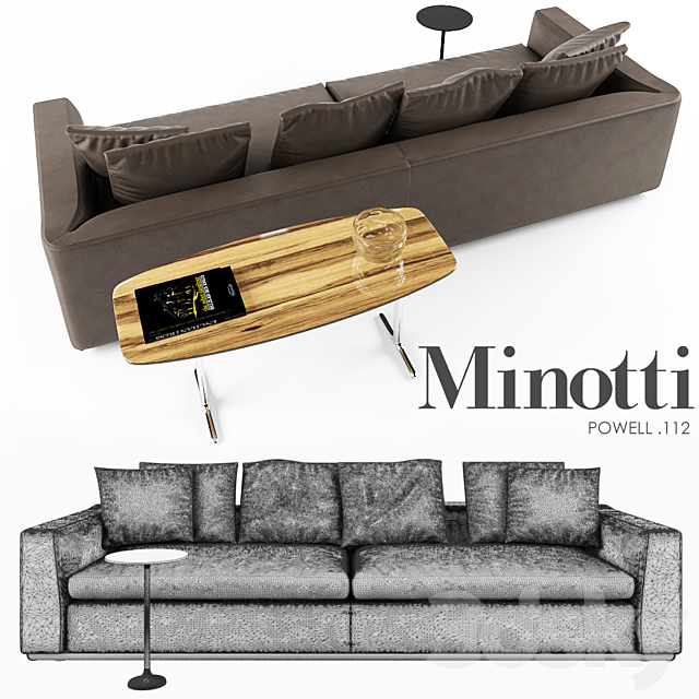 Minotti Powell.112 3DSMax File - thumbnail 2