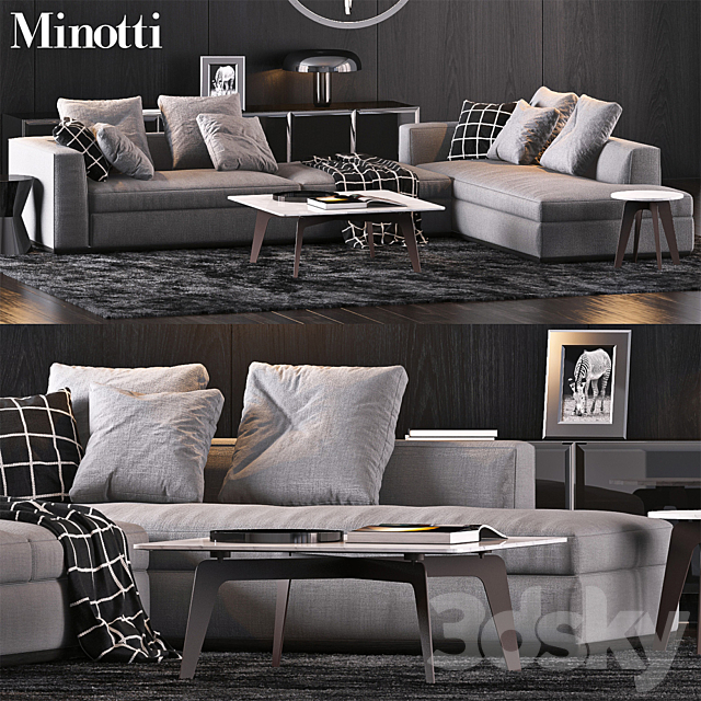 Minotti Set 10 3DSMax File - thumbnail 1