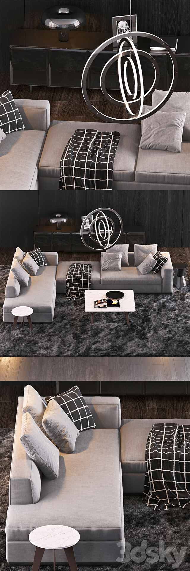 Minotti Set 10 3DSMax File - thumbnail 2