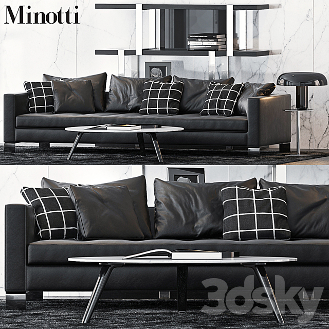 Minotti Set 12 3DSMax File - thumbnail 1