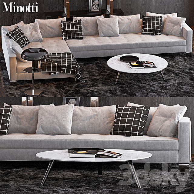 Minotti Set 13 3DSMax File - thumbnail 1