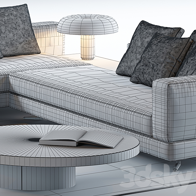 Minotti Set 5 3DSMax File - thumbnail 3