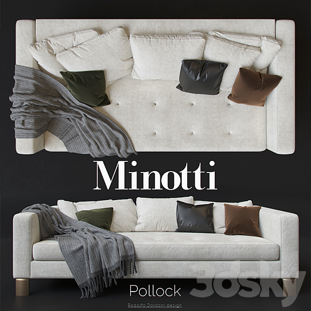 MINOTTI_Pollock_white 3DSMax File - thumbnail 1