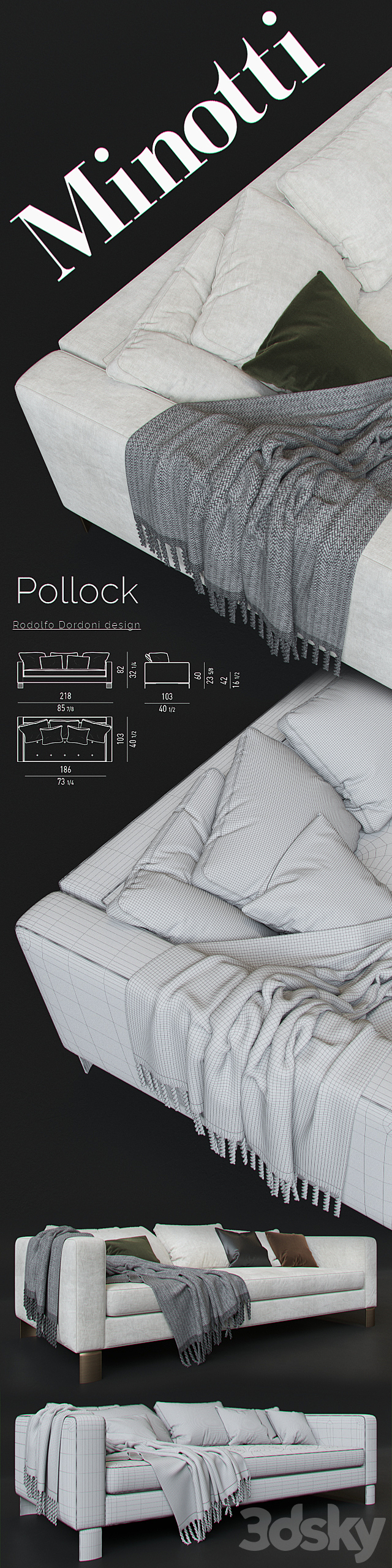 MINOTTI_Pollock_white 3DSMax File - thumbnail 3