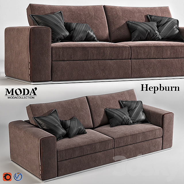 MODA Hepburn sofa 3DSMax File - thumbnail 1