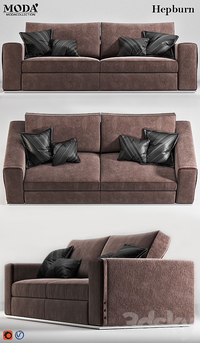 MODA Hepburn sofa 3DSMax File - thumbnail 2