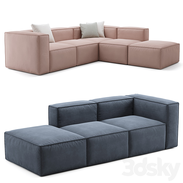 Modular Relax Sofa Sonit Tavola 3DS Max Model - thumbnail 2