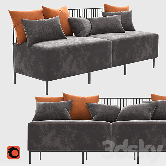 Modular sofa Combo Sofa 3ds Max - thumbnail 1