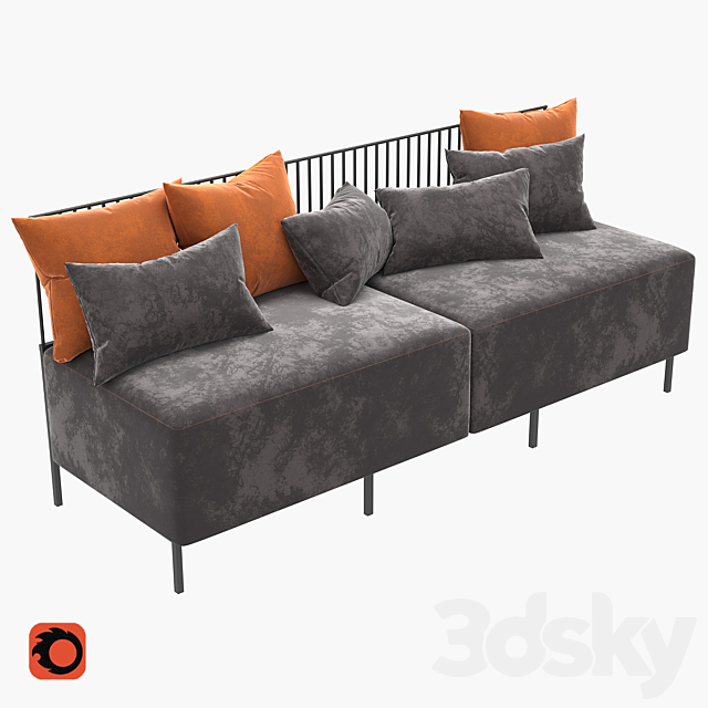 Modular sofa Combo Sofa 3ds Max - thumbnail 2