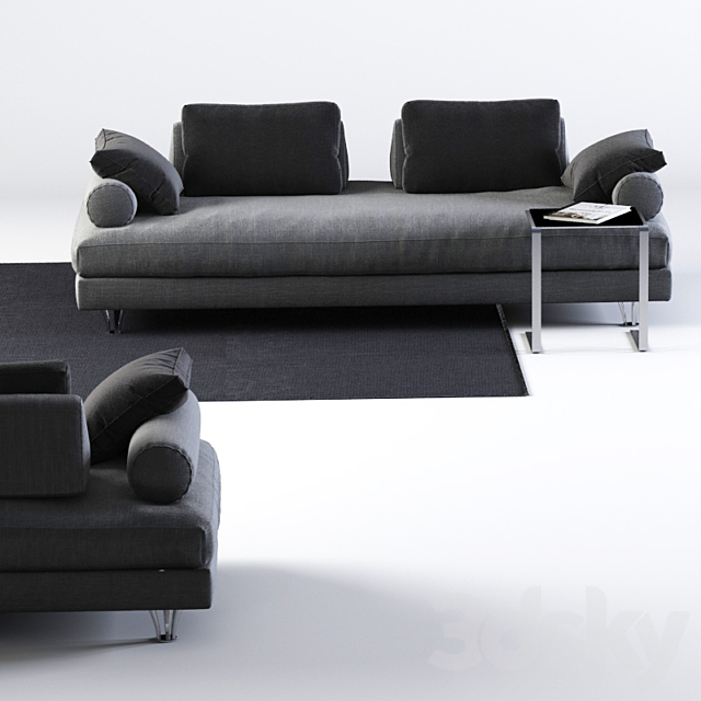 Modular sofa Dema Fly 2 3DSMax File - thumbnail 3