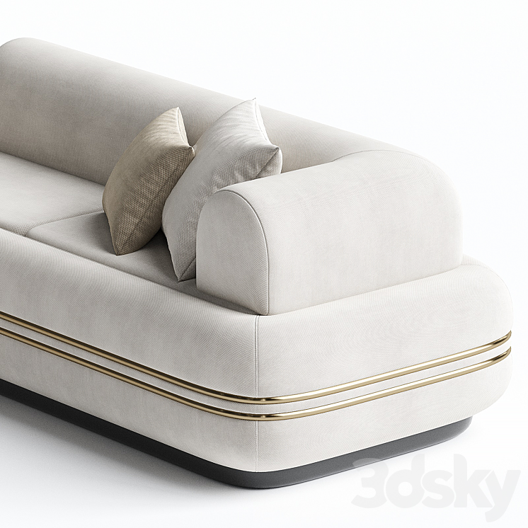 MODULAR SOFA SPENCER 3DS Max Model - thumbnail 2