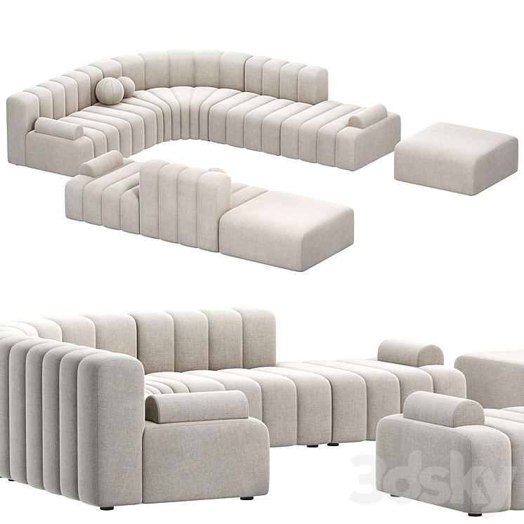 Modular Sofa STUDIO by NORR11 sofas 3DS Max Model - thumbnail 2