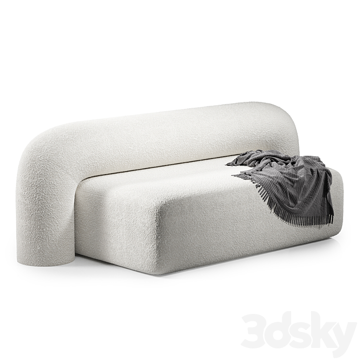 Moss Sofa By Artu 2seater 1800 3DS Max Model - thumbnail 2