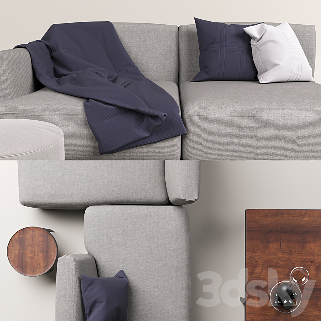 Natuzzi HERMAN sofa 3DSMax File - thumbnail 2