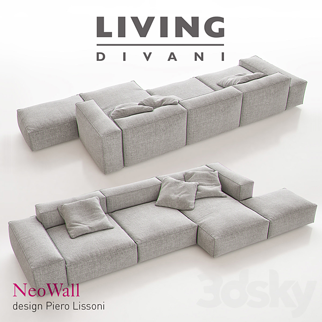 NEOWALL Sofa Composition I 3DSMax File - thumbnail 2