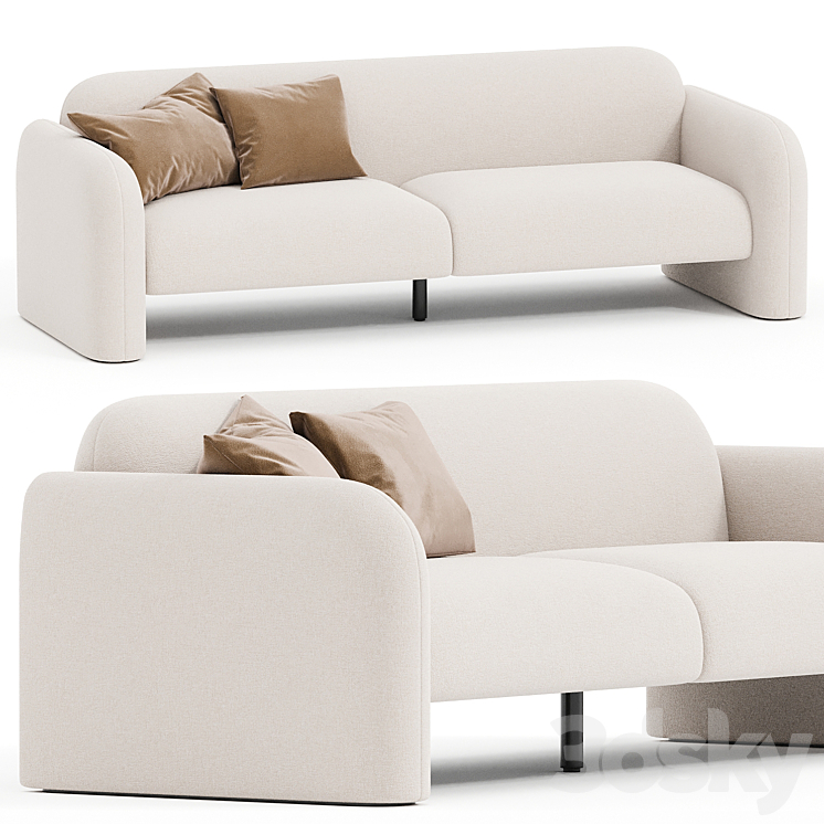 Niles Sofa 3DS Max Model - thumbnail 1