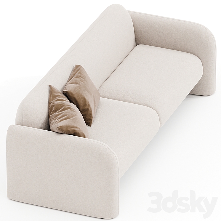 Niles Sofa 3DS Max Model - thumbnail 2