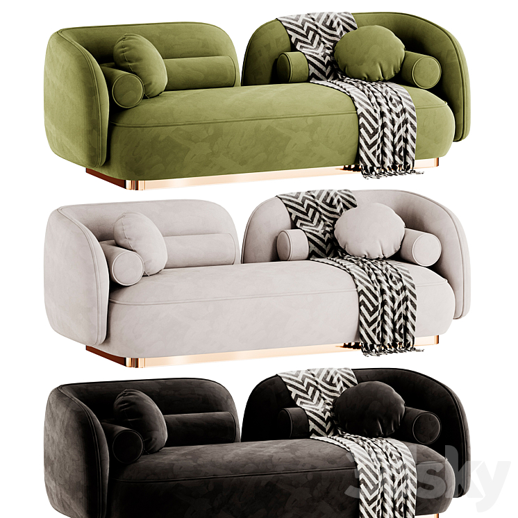 Nordic Sofa by Leader 3DS Max Model - thumbnail 1