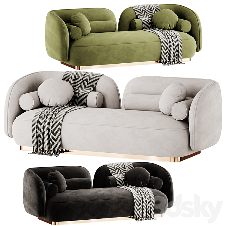 Nordic Sofa by Leader 3DS Max Model - thumbnail 2