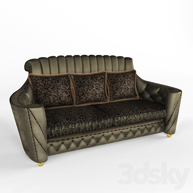 Nuvola: sofa 3-seater 3DSMax File - thumbnail 1