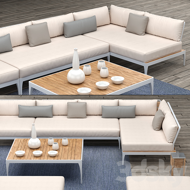 Outdoor furniture Ethimo collection Meridien 3DSMax File - thumbnail 2