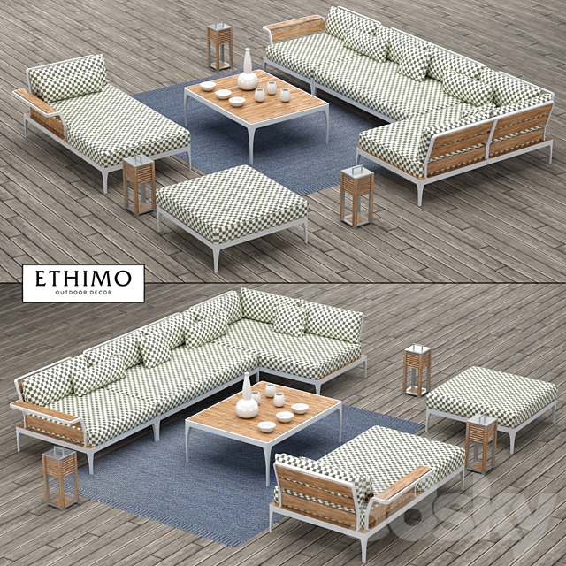 Outdoor furniture Ethimo collection Meridien 3DSMax File - thumbnail 3