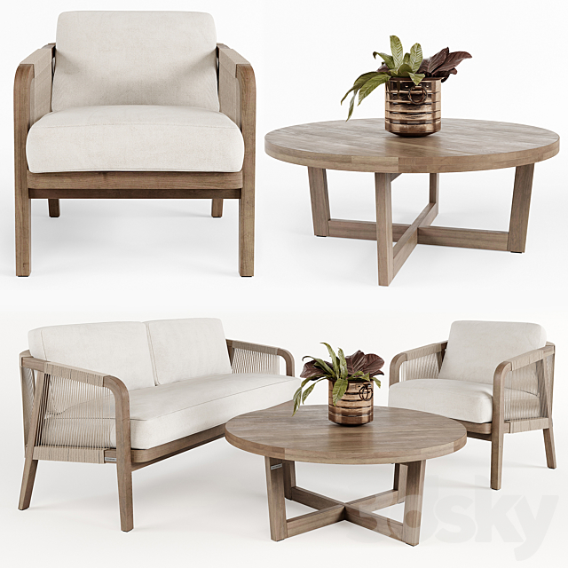 Outdoor Furniture w001 3DSMax File - thumbnail 1