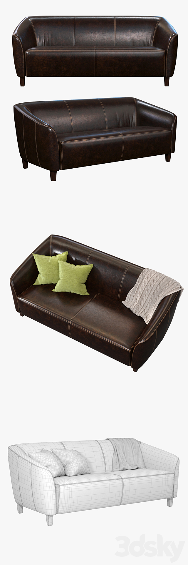 Oxford Sofa 3DSMax File - thumbnail 2