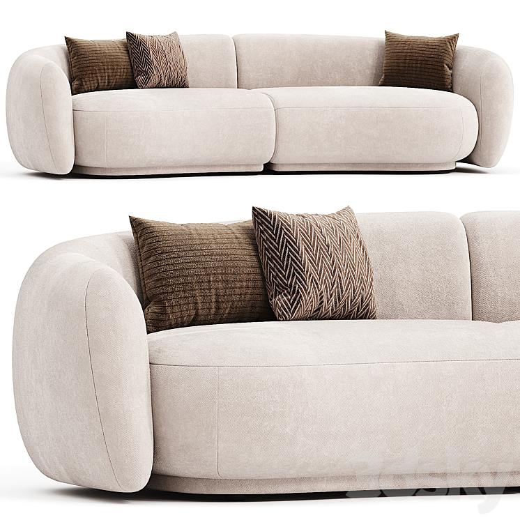 PACIFIC | Sofa By Moroso 3DS Max Model - thumbnail 1