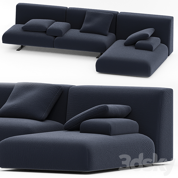 Paola Lenti MOVE Modular sofa N4 3DS Max Model - thumbnail 3