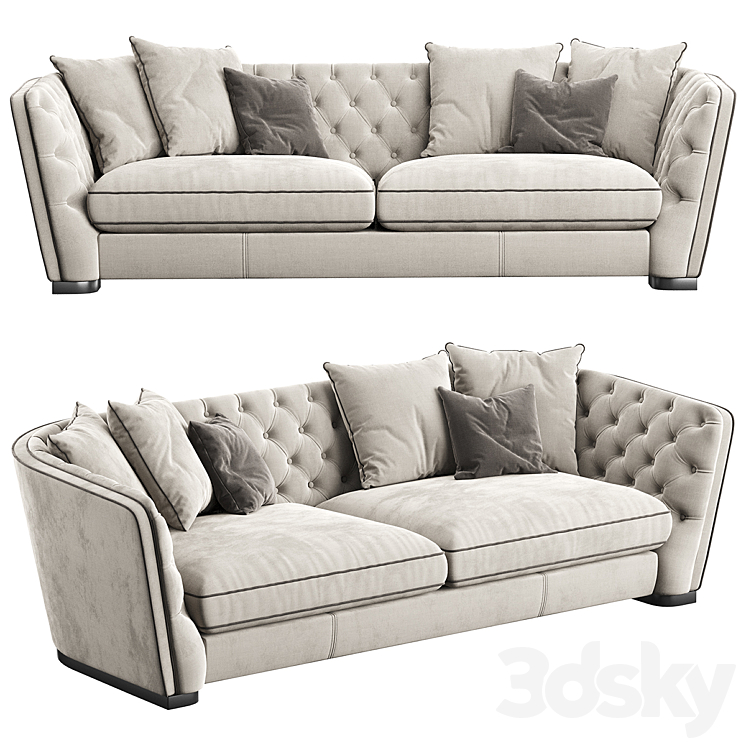 Paolo Sofa 230 studiof 3DS Max Model - thumbnail 1