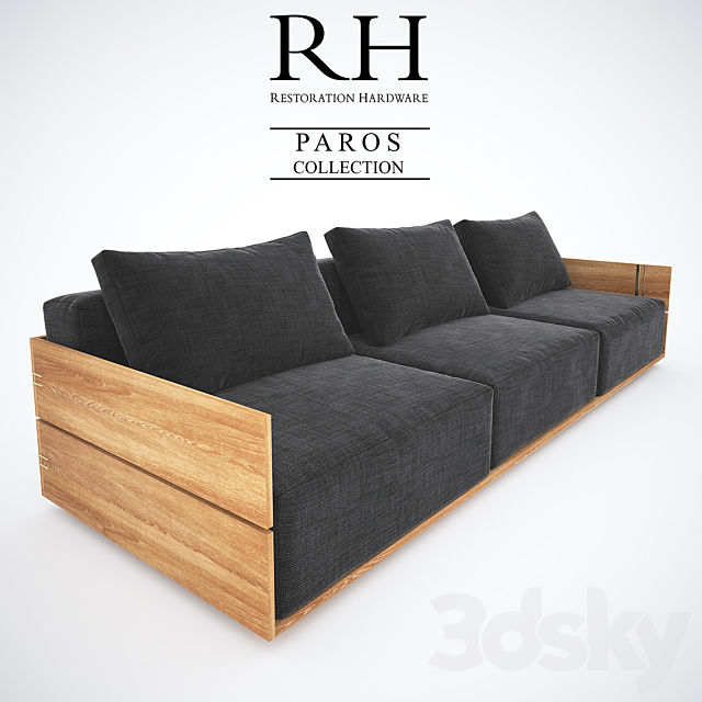 PAROS 96 “SOFA 3DS Max Model - thumbnail 1