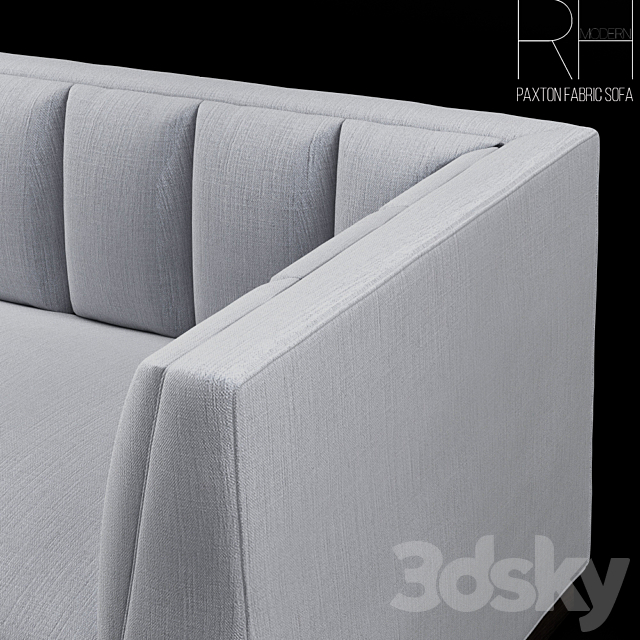 PAXTON FABRIC SOFA 3DS Max Model - thumbnail 3