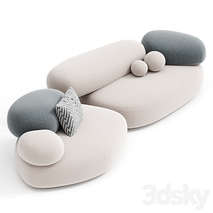 PEBBLE RUBBLE By Moroso 3DS Max Model - thumbnail 2