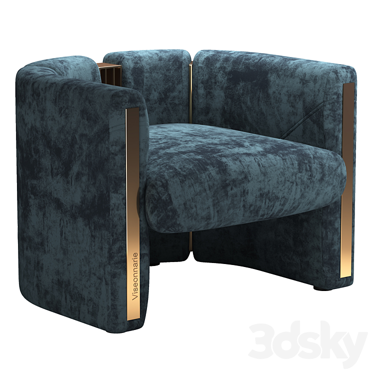 Petra Armchair Visionnaire 3DS Max Model - thumbnail 1