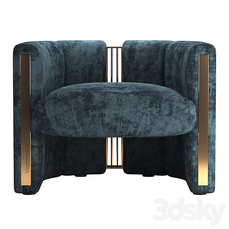 Petra Armchair Visionnaire 3DS Max Model - thumbnail 2