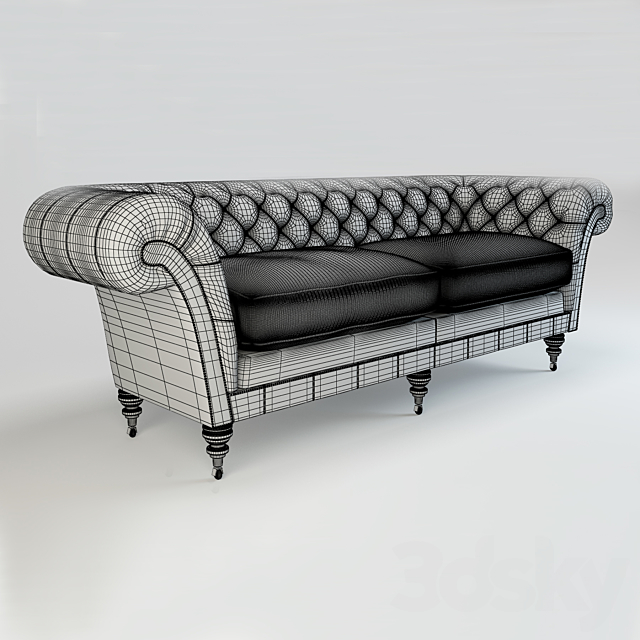 Philip Stanhope Sofa Chesterfield 3DSMax File - thumbnail 3