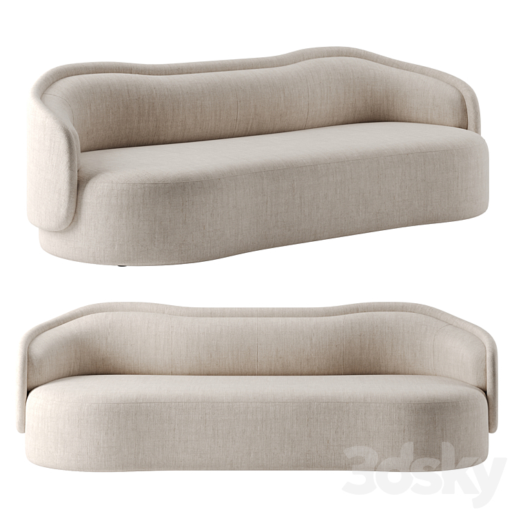 PIA sofa by Collection Particuliere 3DS Max Model - thumbnail 1