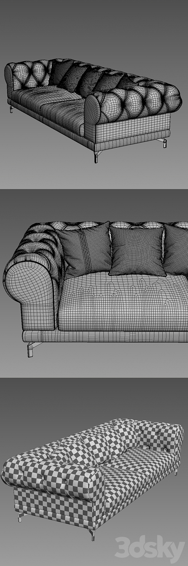 Piermaria Andre Sofa 3DSMax File - thumbnail 3