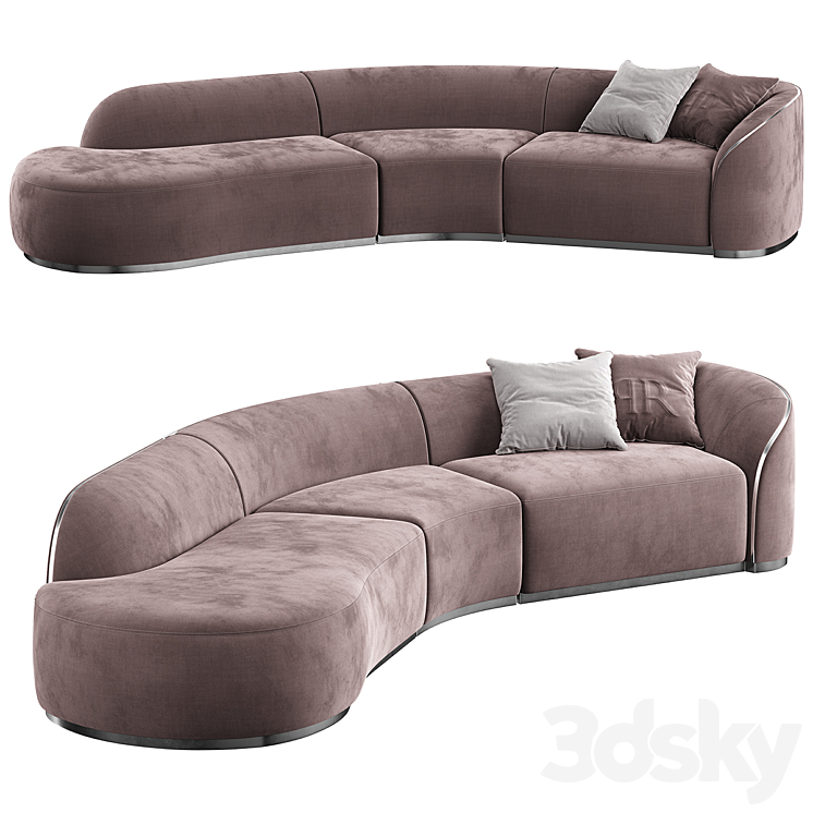 PIERRE S SECTIONAL SOFA 3DS Max Model - thumbnail 1